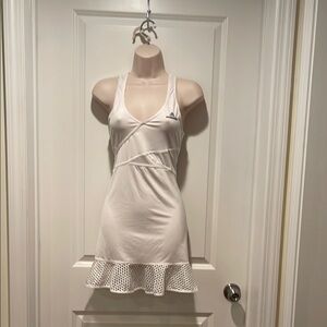 Adidas by stella McCartney  White tennis Dress with Flirty Ruffle